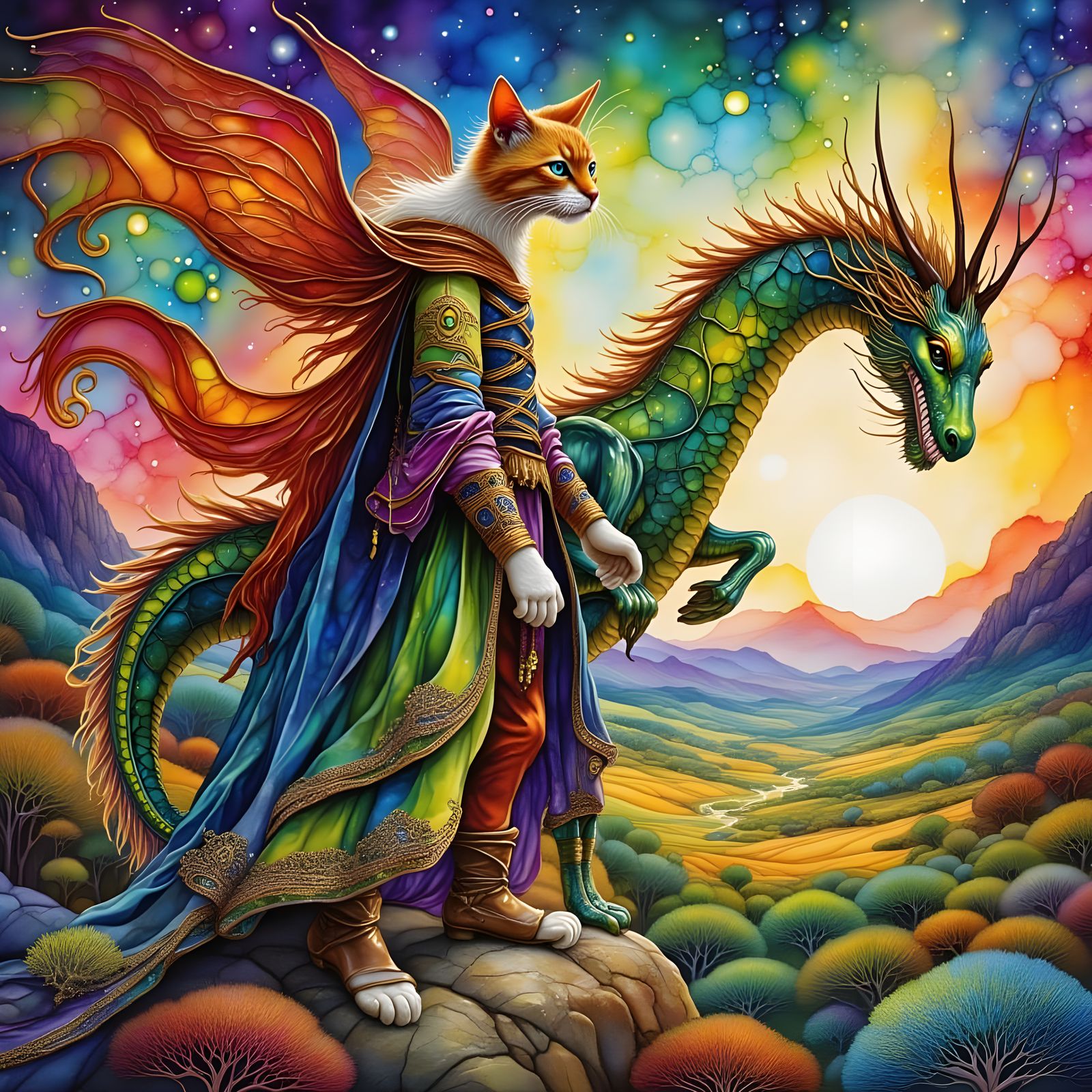 A breathtaking fairy cat hybrid