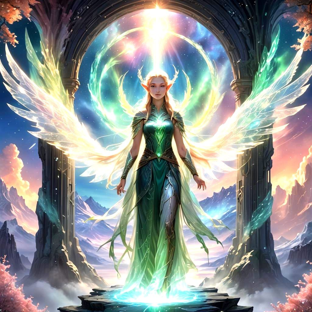 Ethereal Elf and Sci-Fi Scout Divided by Portal