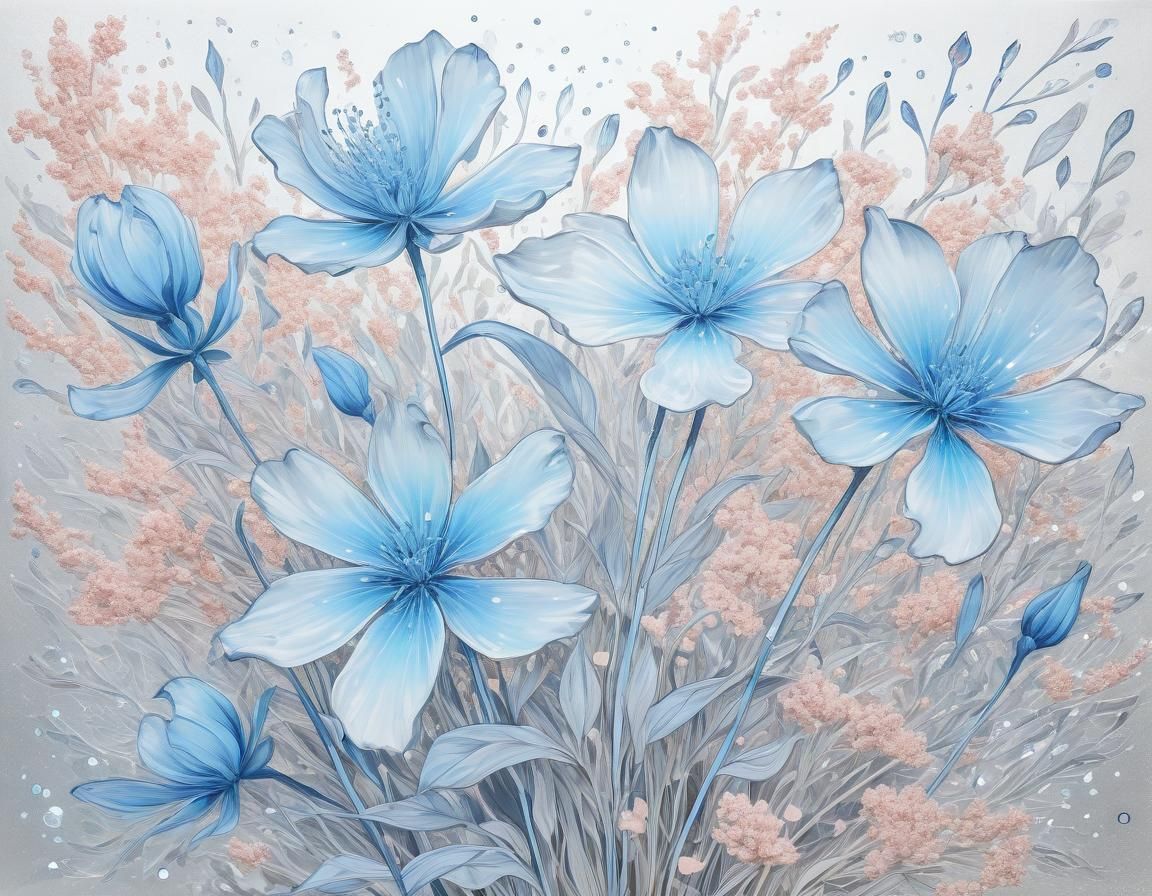 Ethereal Duplication in Surreal Abstract Art