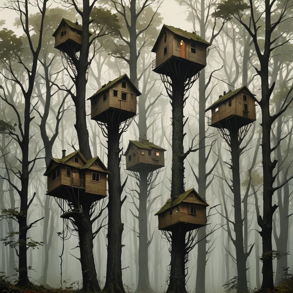 Sinister Tree Houses with Slenderman