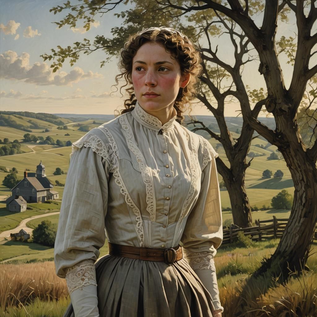 1880s Portrait in American Realism Style