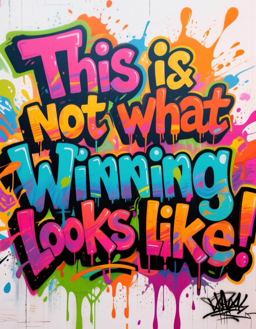 Dynamic Graffiti Art: Winning Isn't Always Pretty