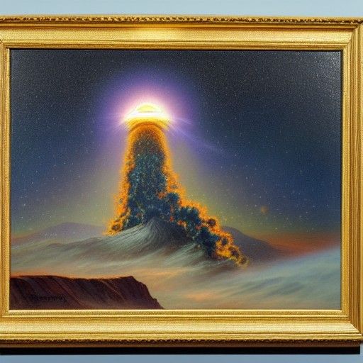 World Exploding: Oil Painting of Cataclysm