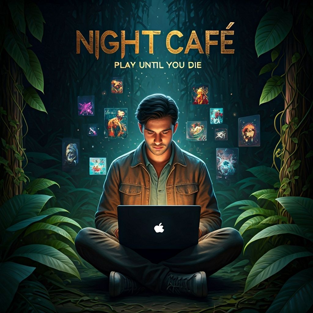 Night Jungle Laptop: AI Art in Unreal Engine Style