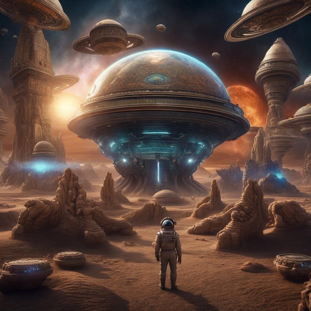 Georgio Tsoukalos Matte Painting: Ancient Astronaut Theorist