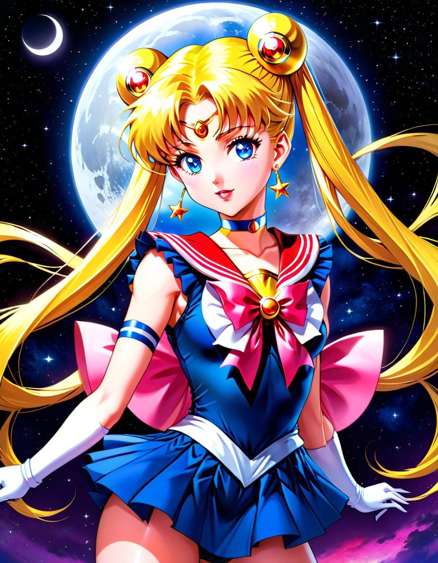 Sailor Moon in Comic Book Style