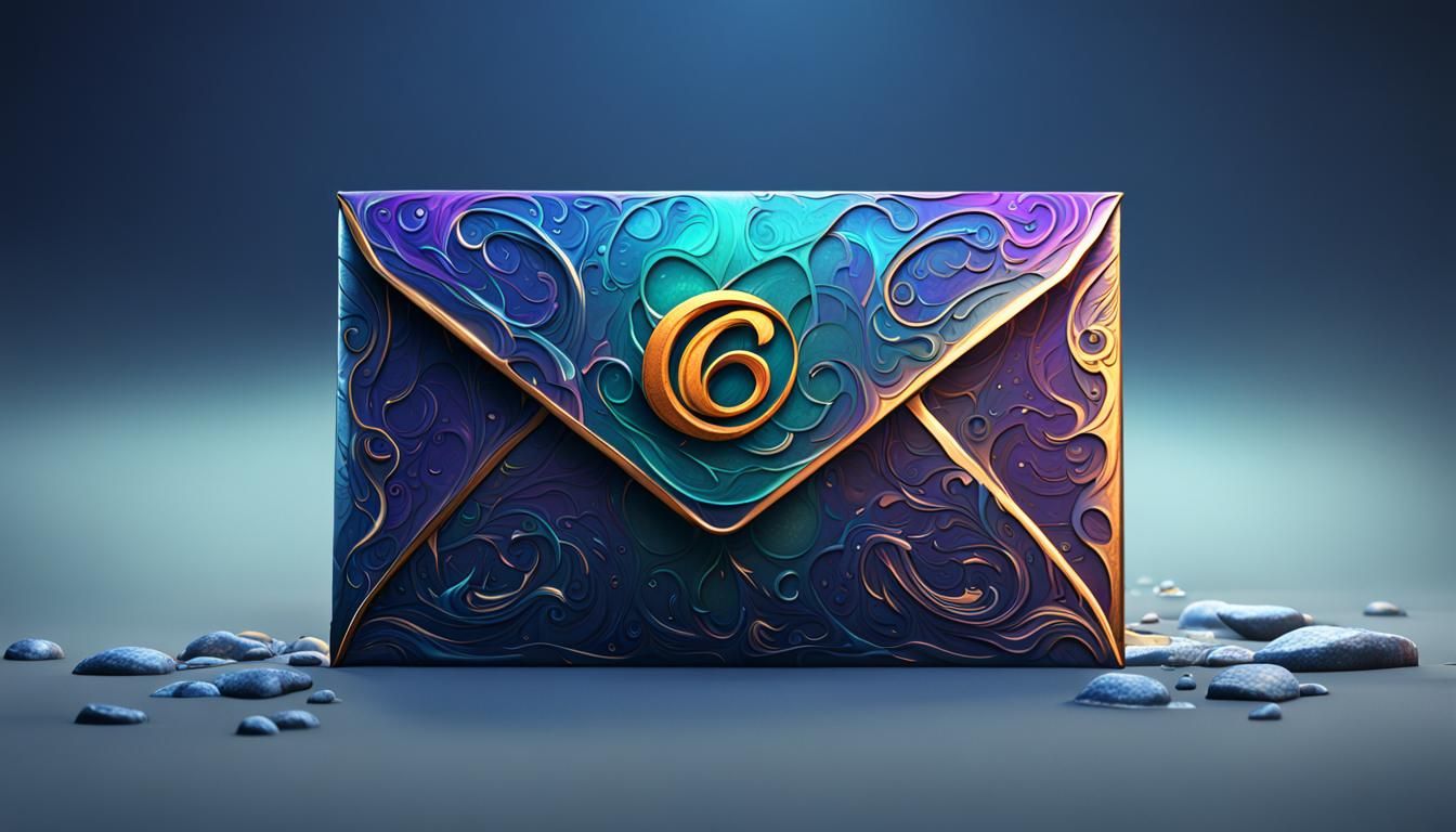 Adamka Email Envelope Logo in Detailed Matte Painting