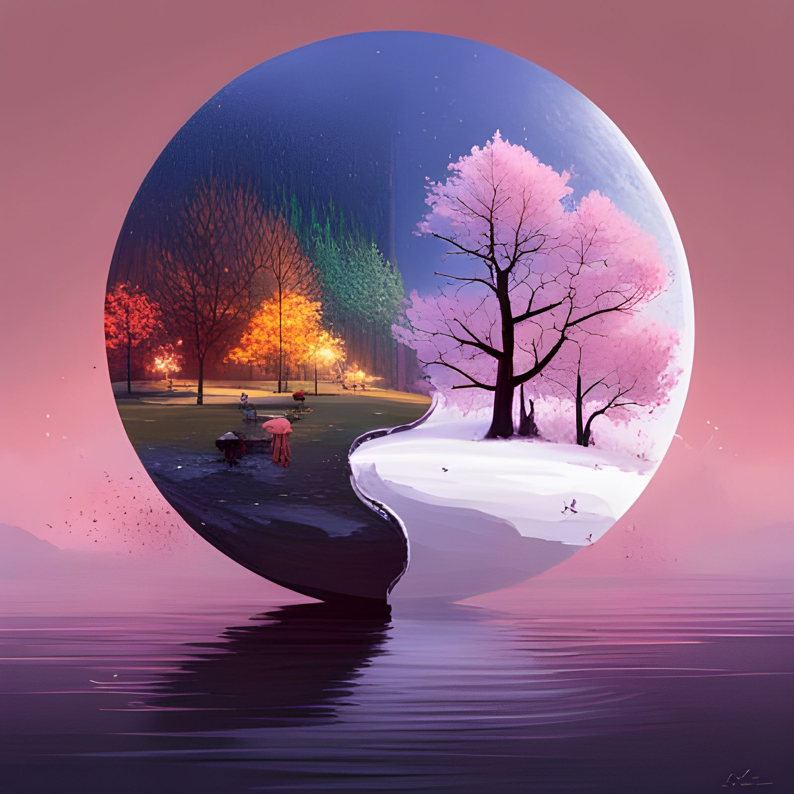 Yin and Yang: A Four Seasons Japanese Art