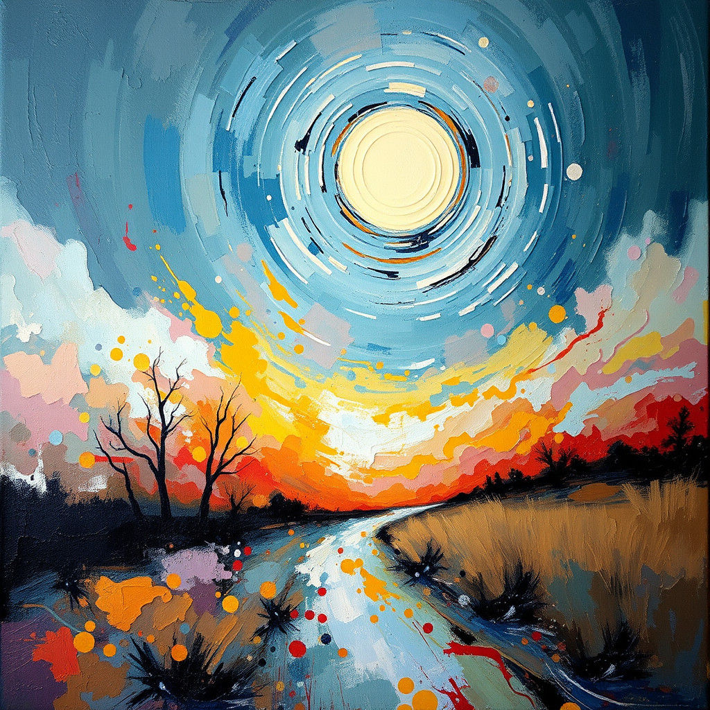 Hour Zero: Surreal Impasto Oil Painting