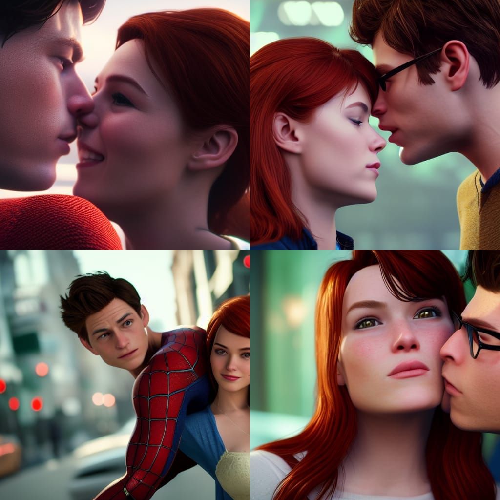 Peter Parker and Mary Jane Watson: Hyperreal Photography