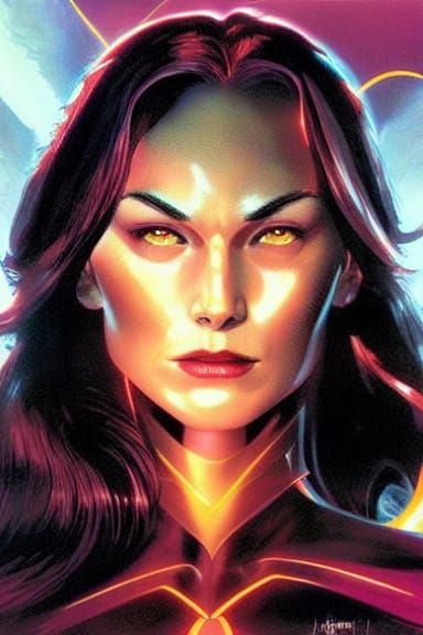 Jean Grey/Dark Phoenix Comic Art by Jim Lee