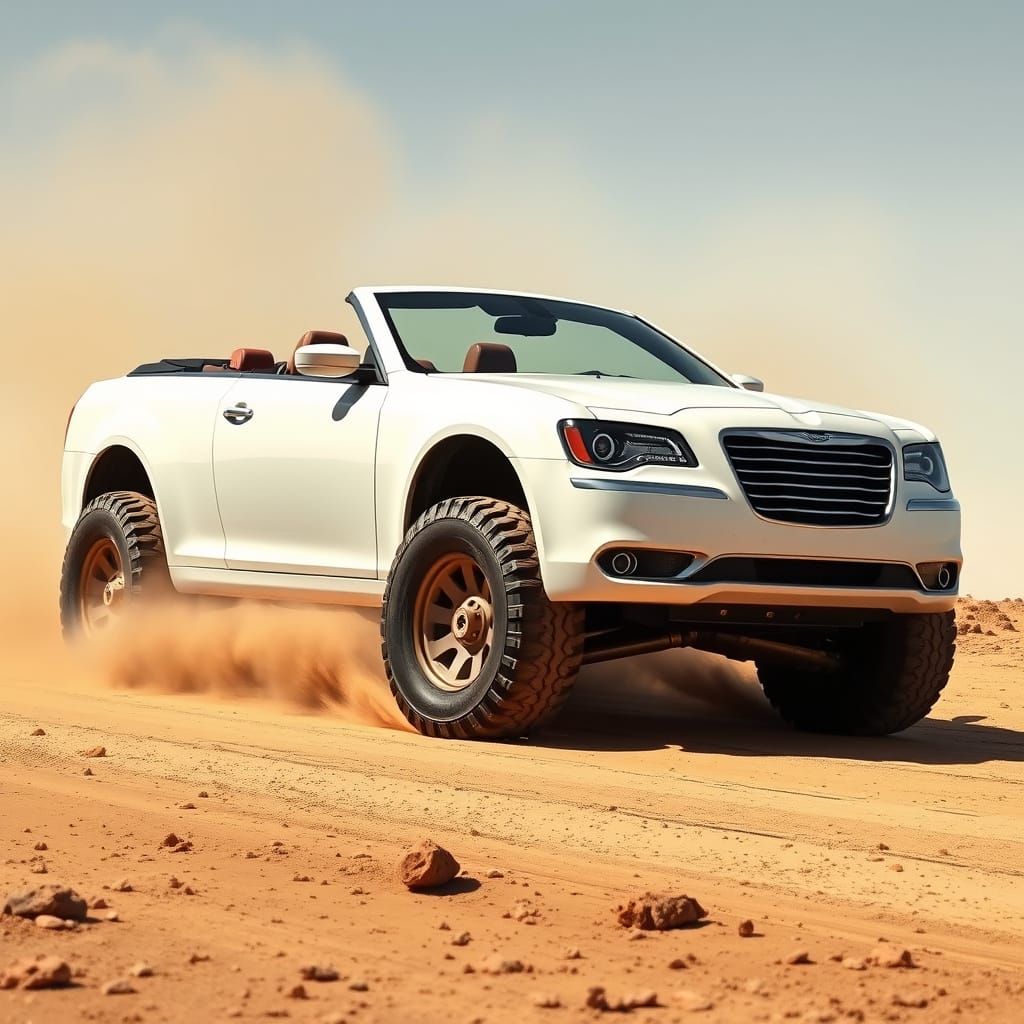 Lifted Chrysler 300 Convertible in Futuristic Style