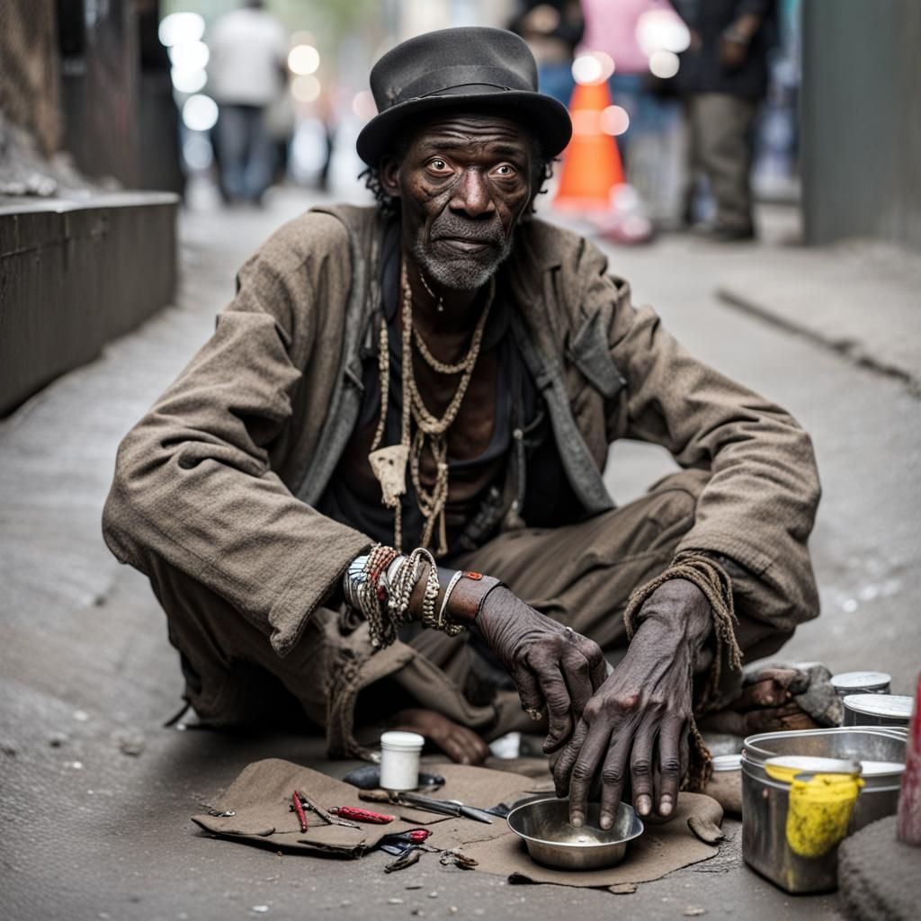 Homeless Voodoo Man Living in Sewers