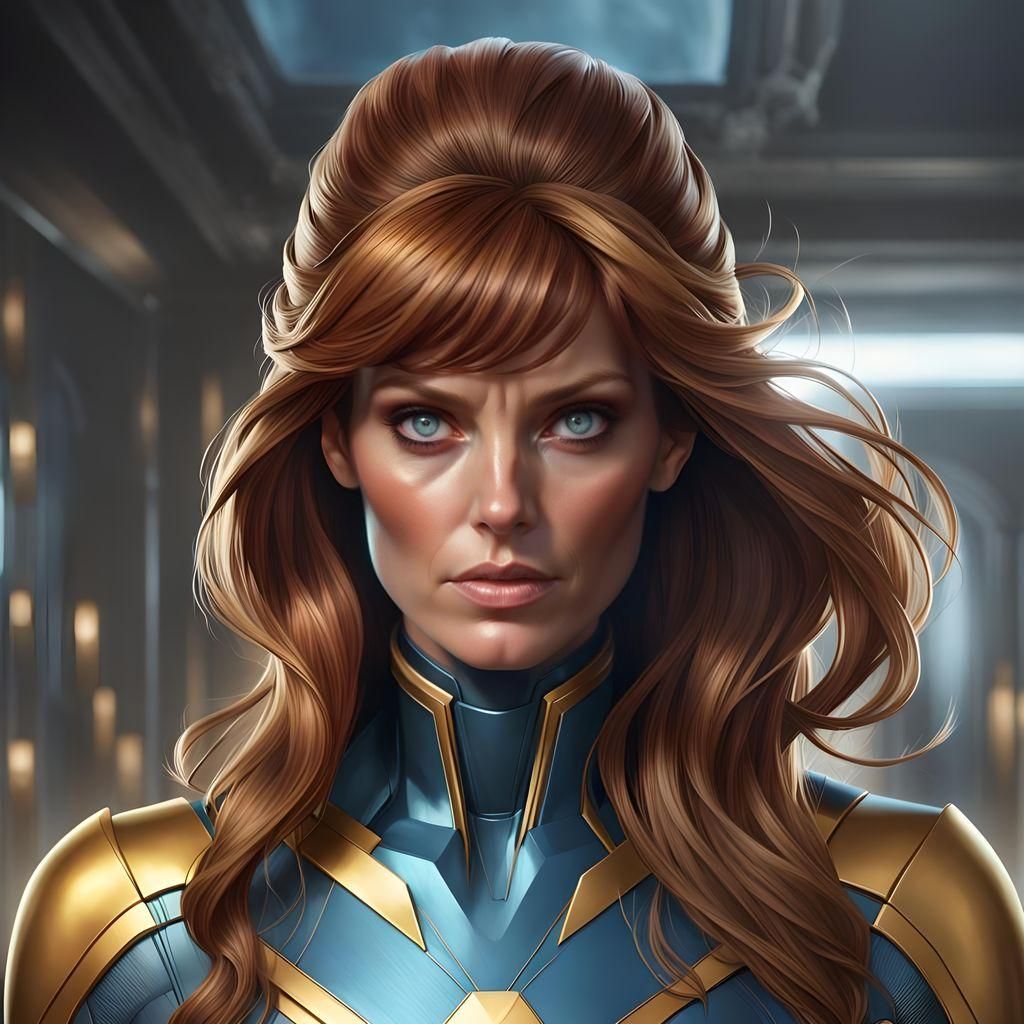 Catherine Strucker Hyperrealistic Portrait in Artgerm Style