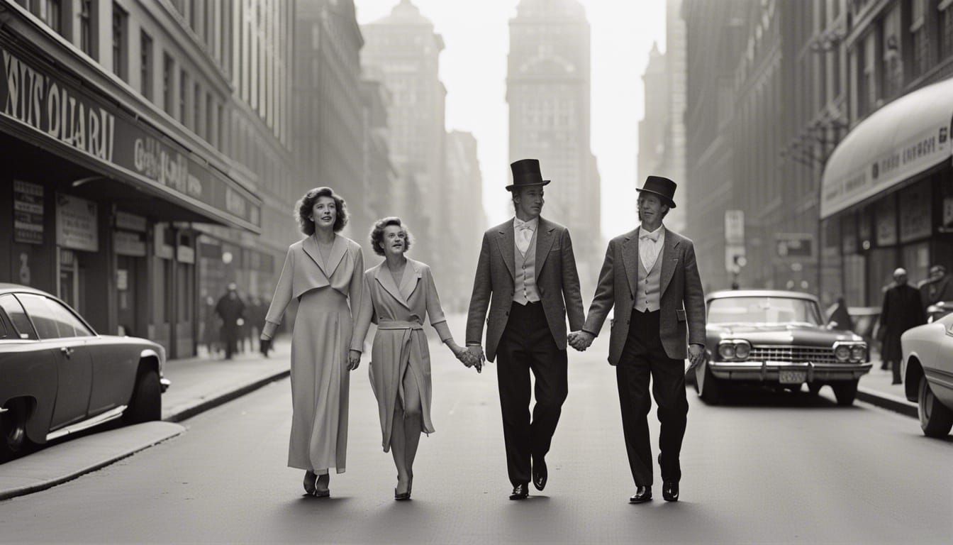 Puppet Giants Stroll City in Hyperrealistic Digital Art