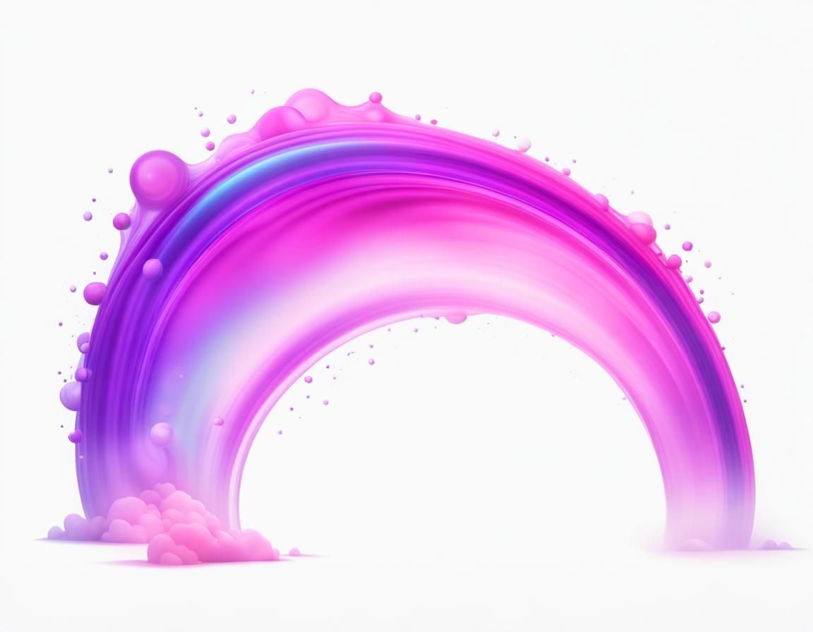 Ethereal Fantasy Scene with Arched Beams of Light in Vibrant...