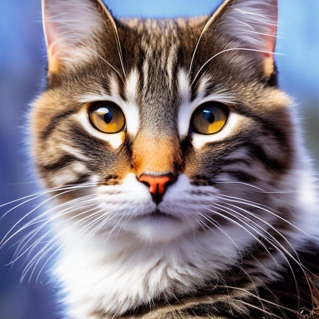 Whimsical Cats Playing in a Surreal Landscape