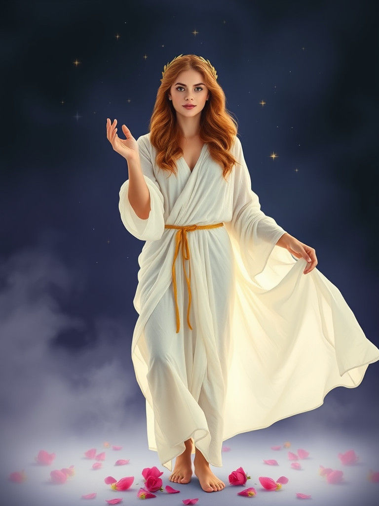 Timeless Muse in Liquid Moonlight