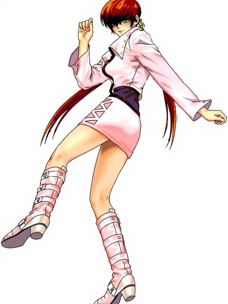 Woman as Shermie from King of Fighters, Detailed Art