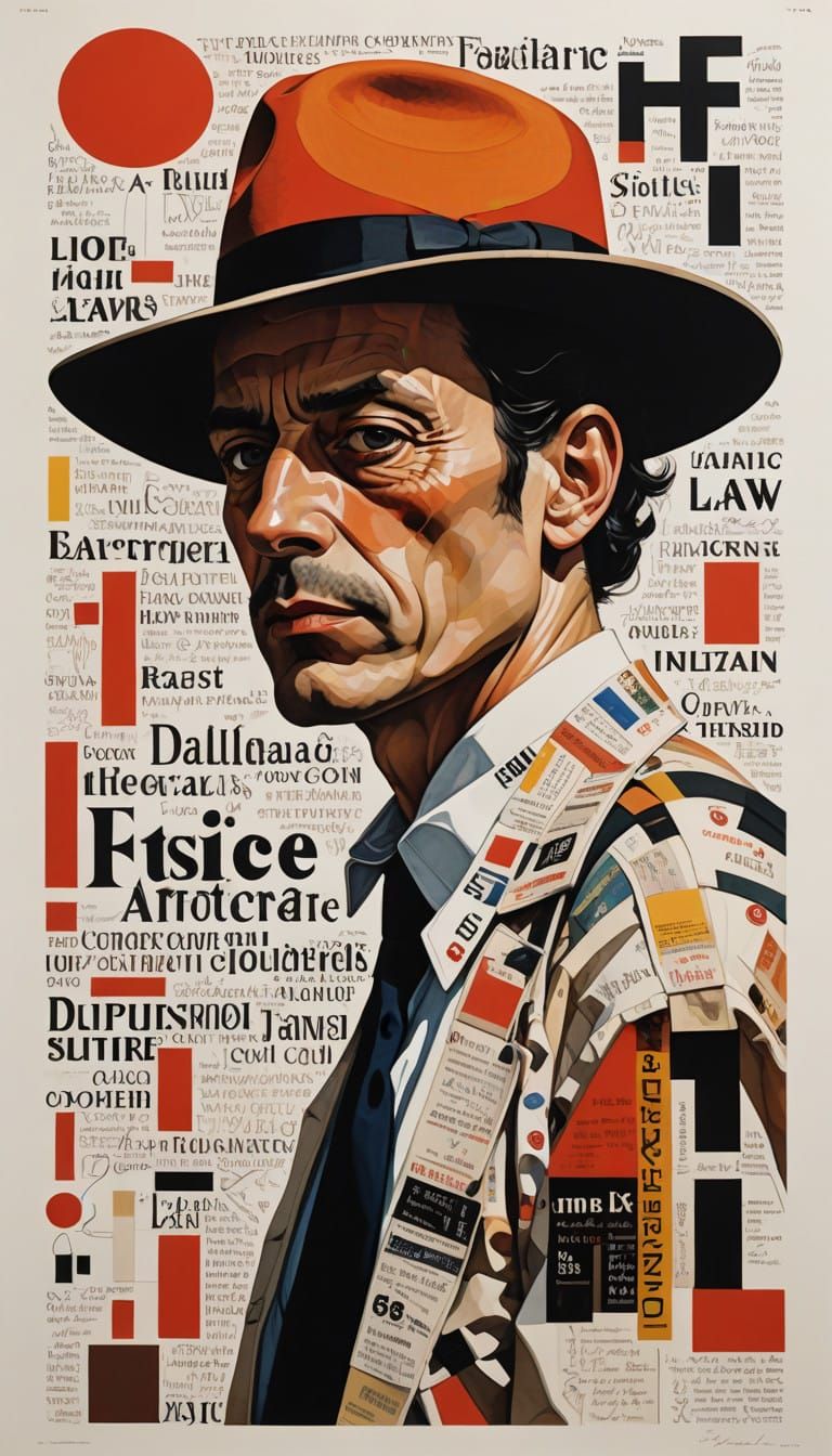 Technicolour Sheriff Embossed in Trompe-L'oeil Style