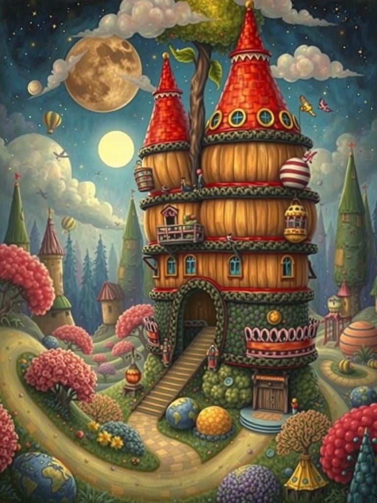 Whimsical Wonderland in Vibrant Hues