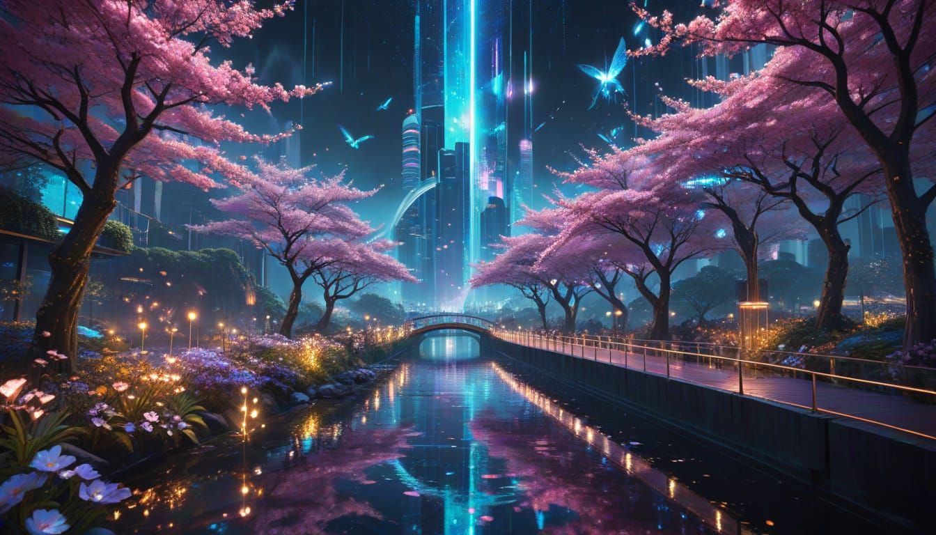 Hanasai Prime: A Hyper-Advanced City in Digital Art