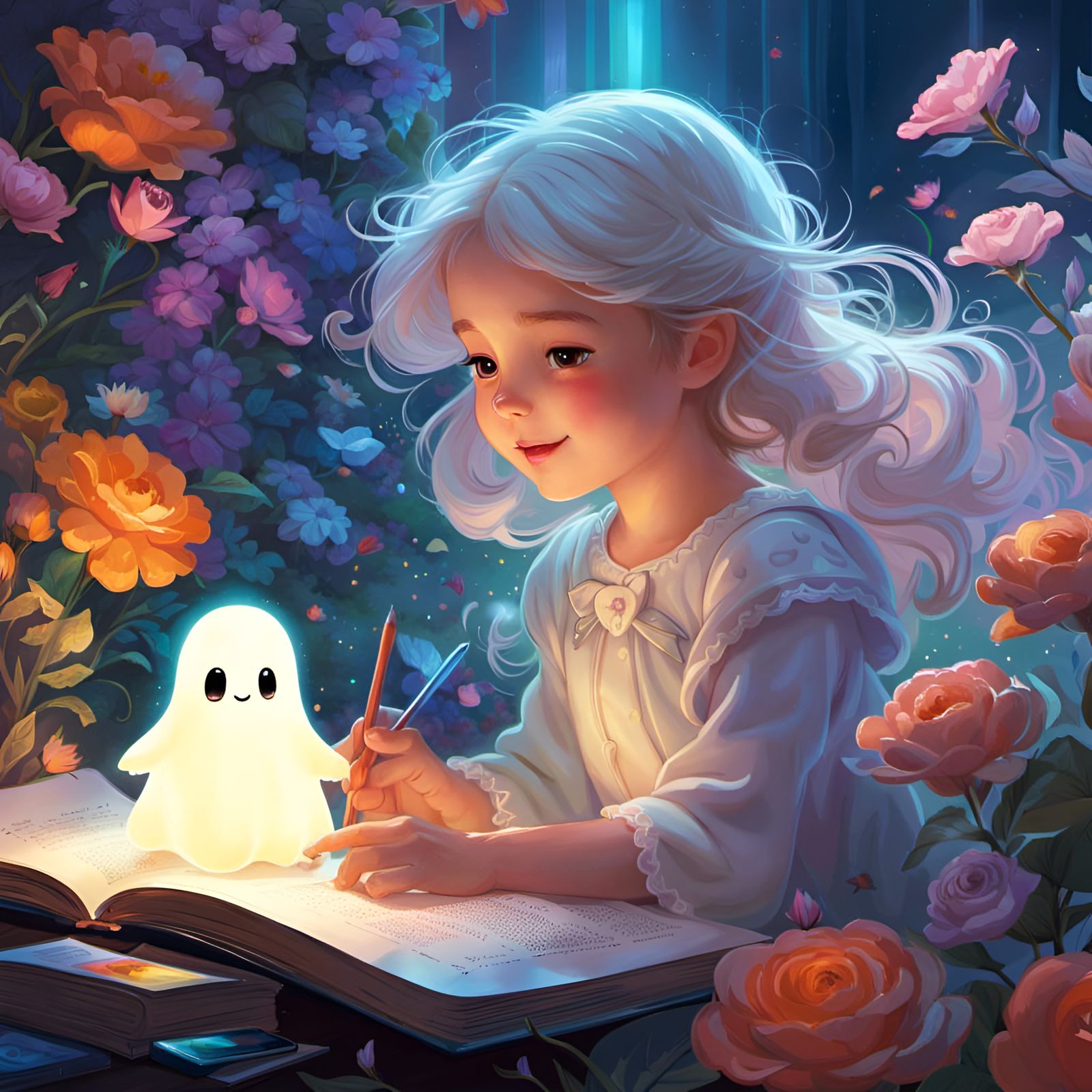 Friendly ghost homework helper 👻 🖊