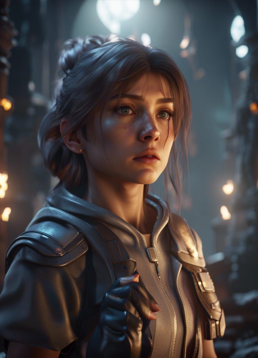 Girl Discovers Special Powers in Cinematic 3D Render