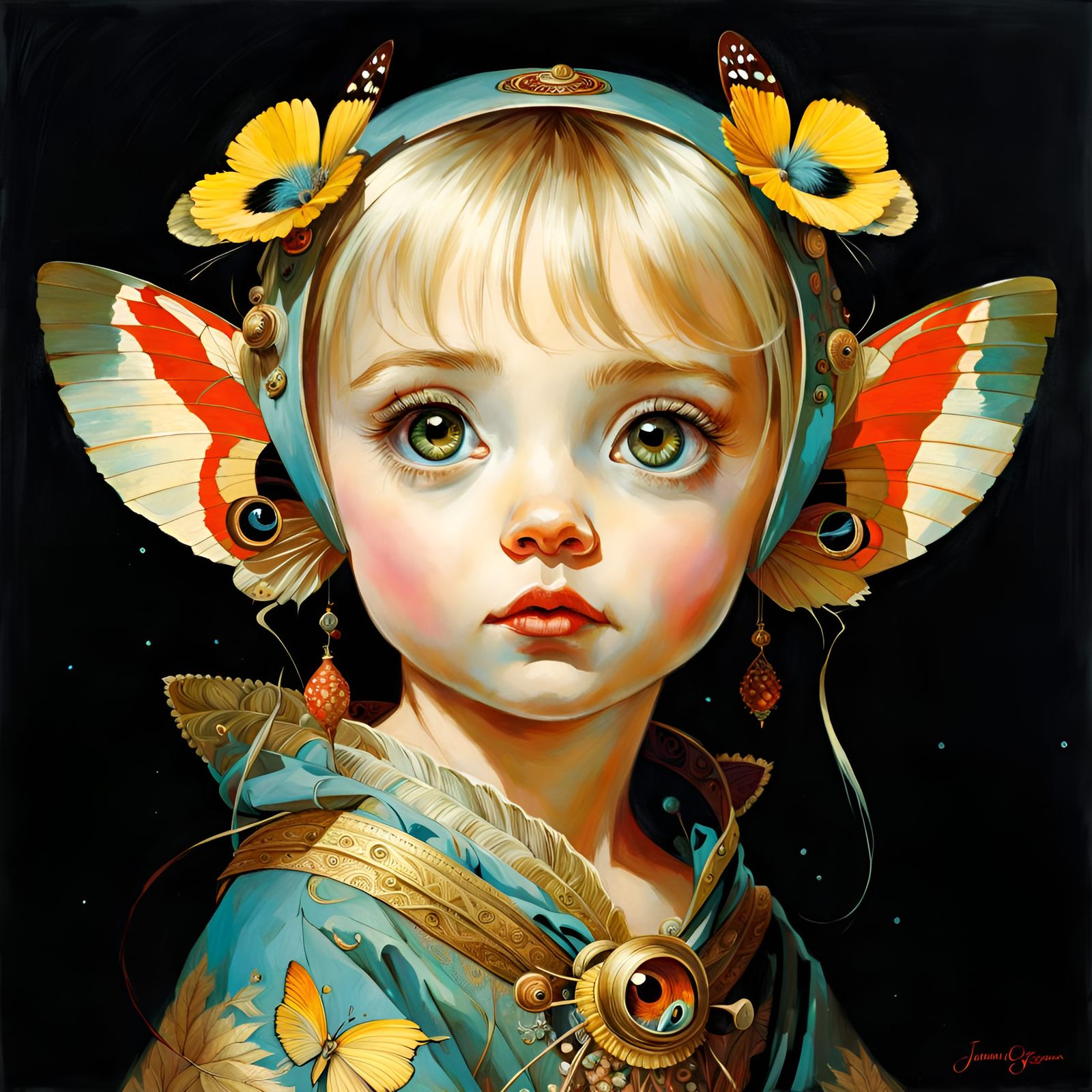 Adorable Animal with Big Eyes, Detailed Concept Art