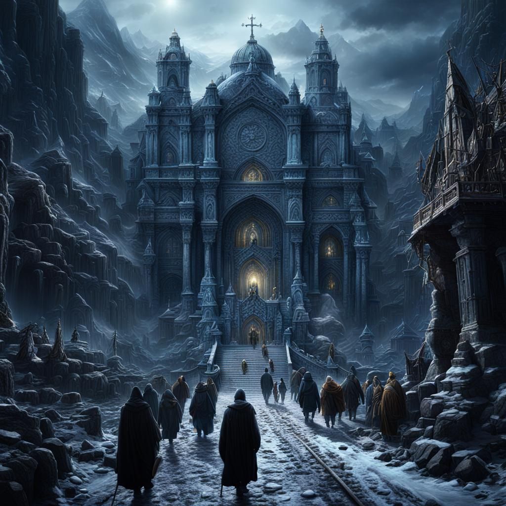 Epic Digital Painting of The Last Pilgrimage