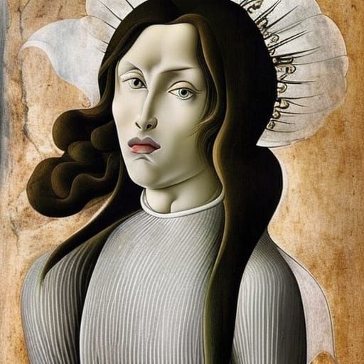 Ethereal Vampire Lord in Botticelli Style