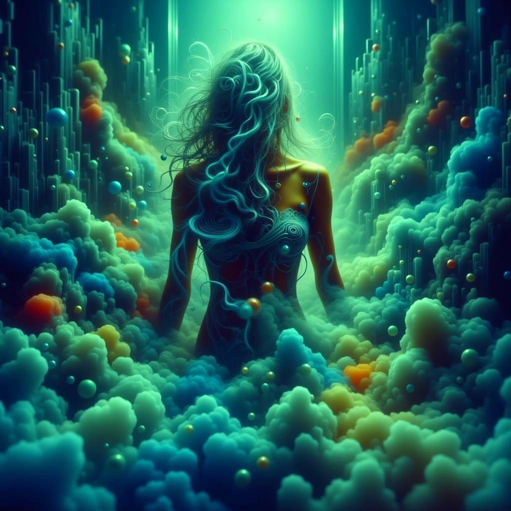 Haunting Beauty Trapped in Ghostly Nightmare