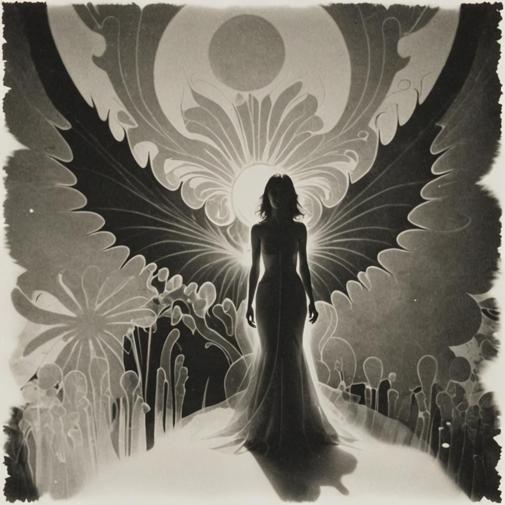 Eerie Photogram: Solarized Shapes on Photosensitive Paper