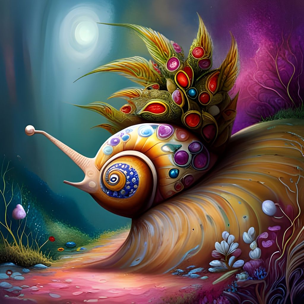 The peacock snail