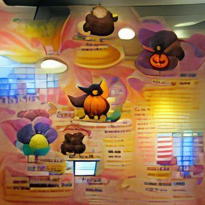 Colorful Pumpkaboo Pokémon Digital Art