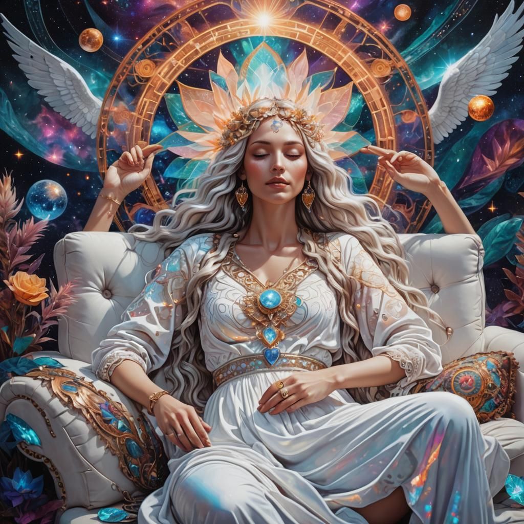Bohemian Goddess with Astral Elements