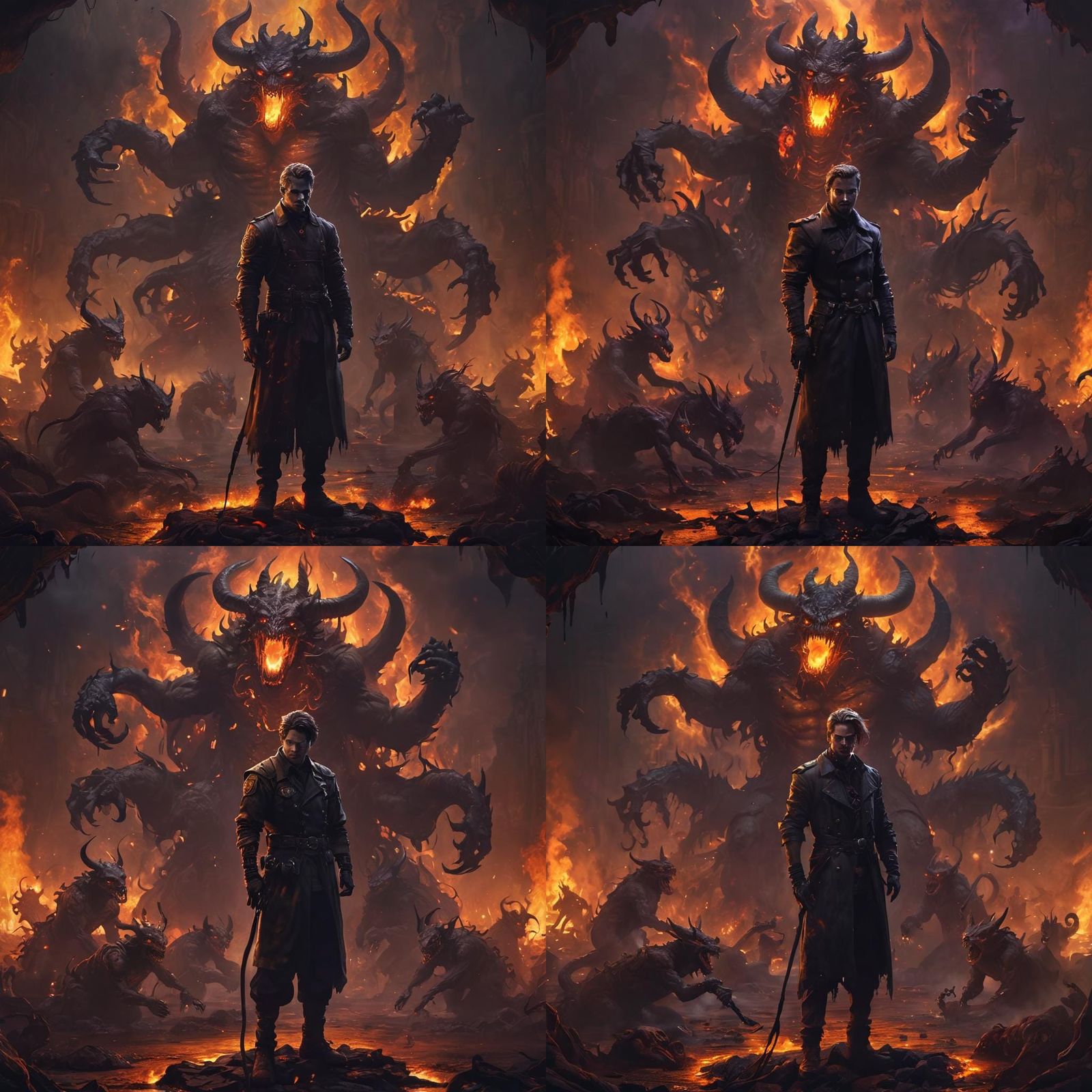 Hellscape Reporter: A Dark Fantasy Concept Art