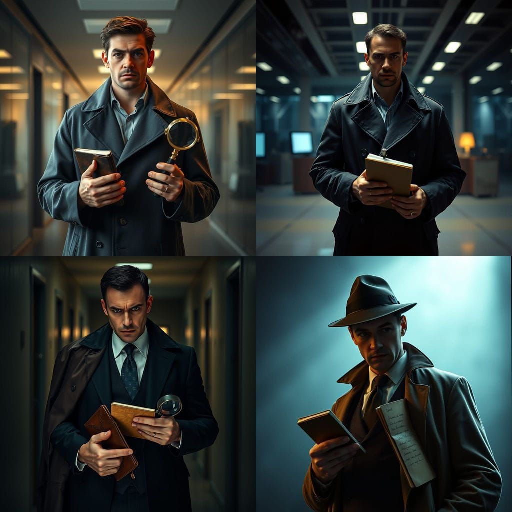 Serious Detective Investigates Office Conspiracy