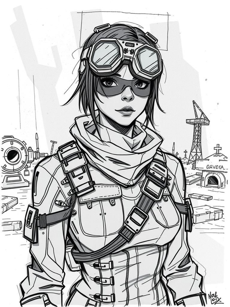 Female character design for Riddick