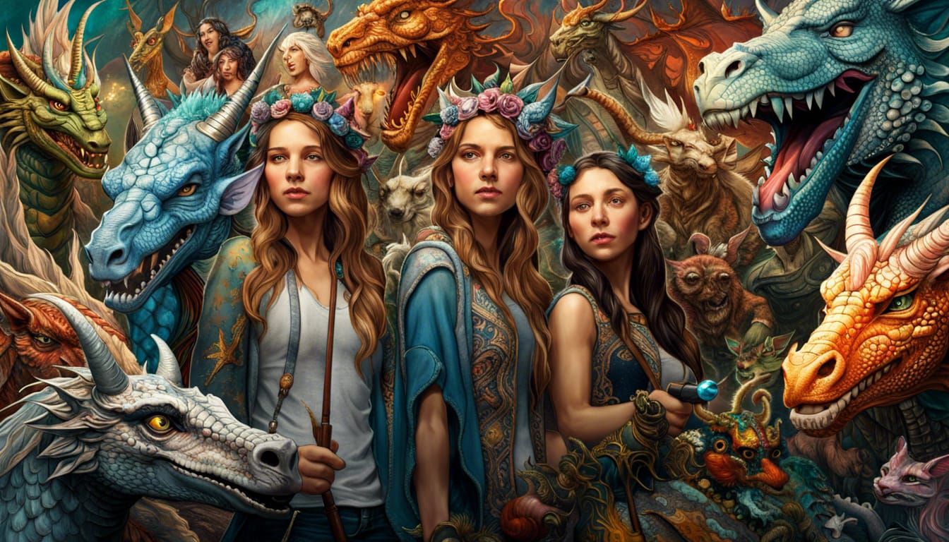 Fantasy Selfie with Dragons, Fairies and Unicorns