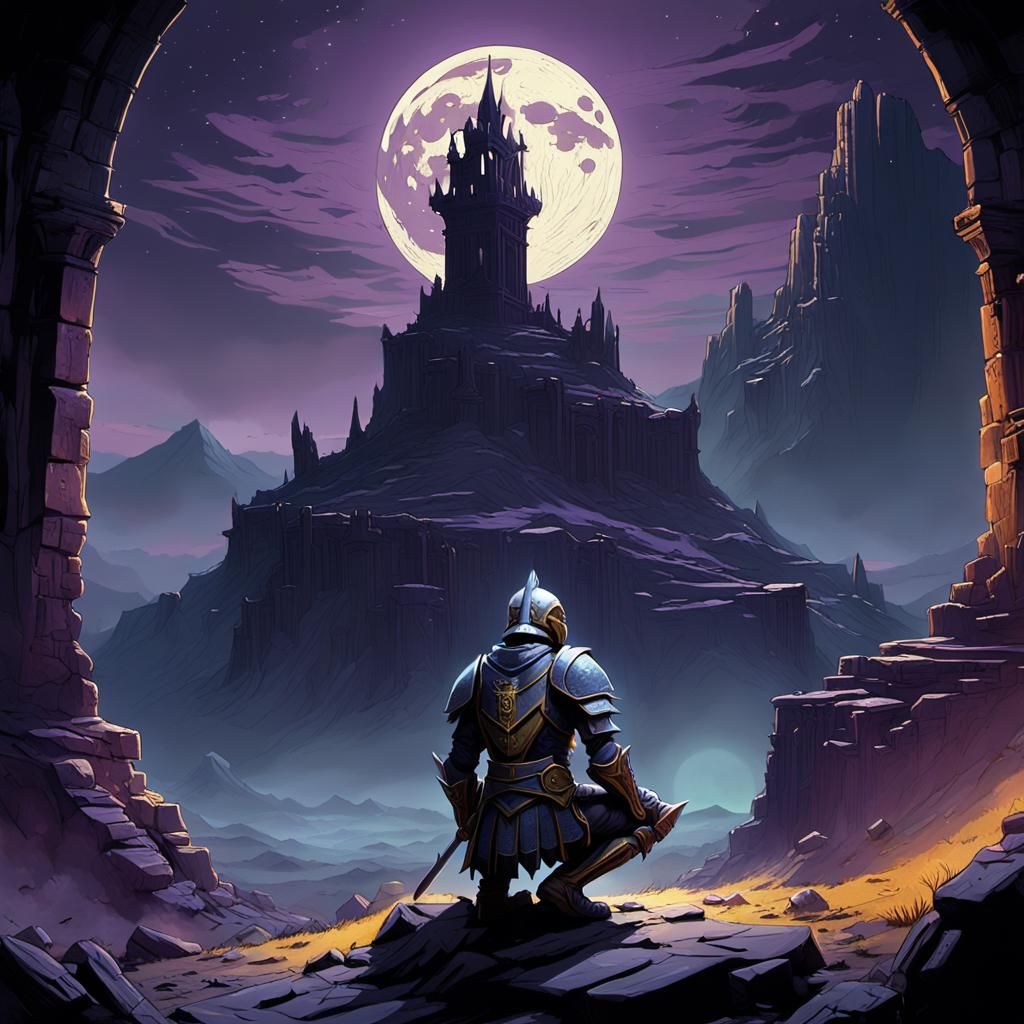 Knight in Defeat: Dark Fantasy Valley Ruins