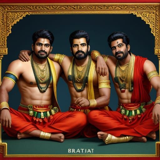 Four Brothers Celebrating Brotherhood