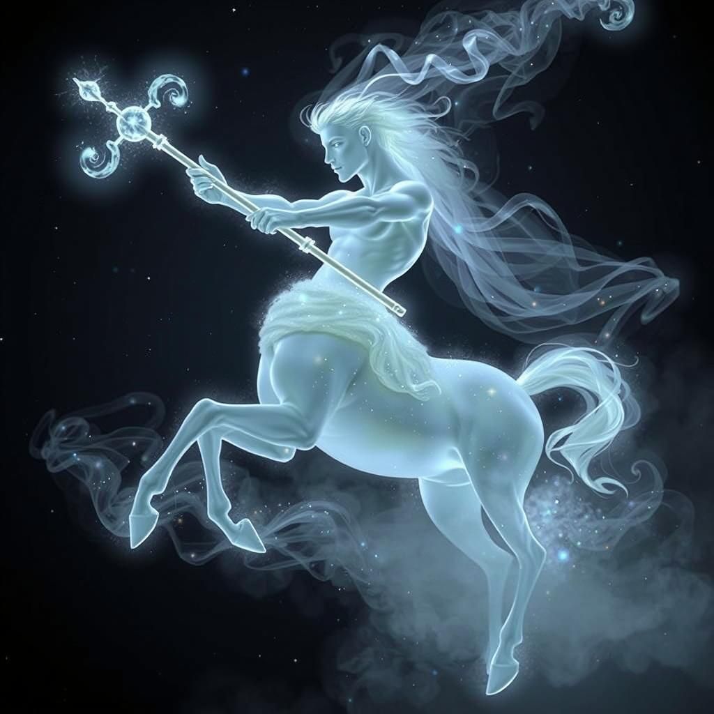 Luminous Spectral Centaur as Sagittarius Apparition