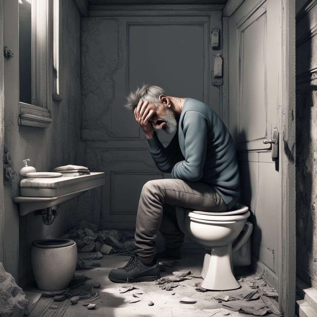 Man in Pain: Detailed Matte Painting in Unreal Engine