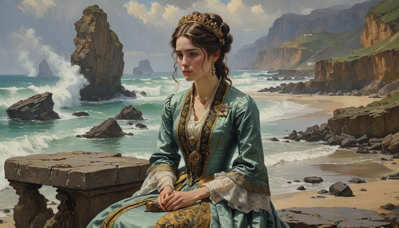 Missing Heiress: Oil Painting in Gurney Style