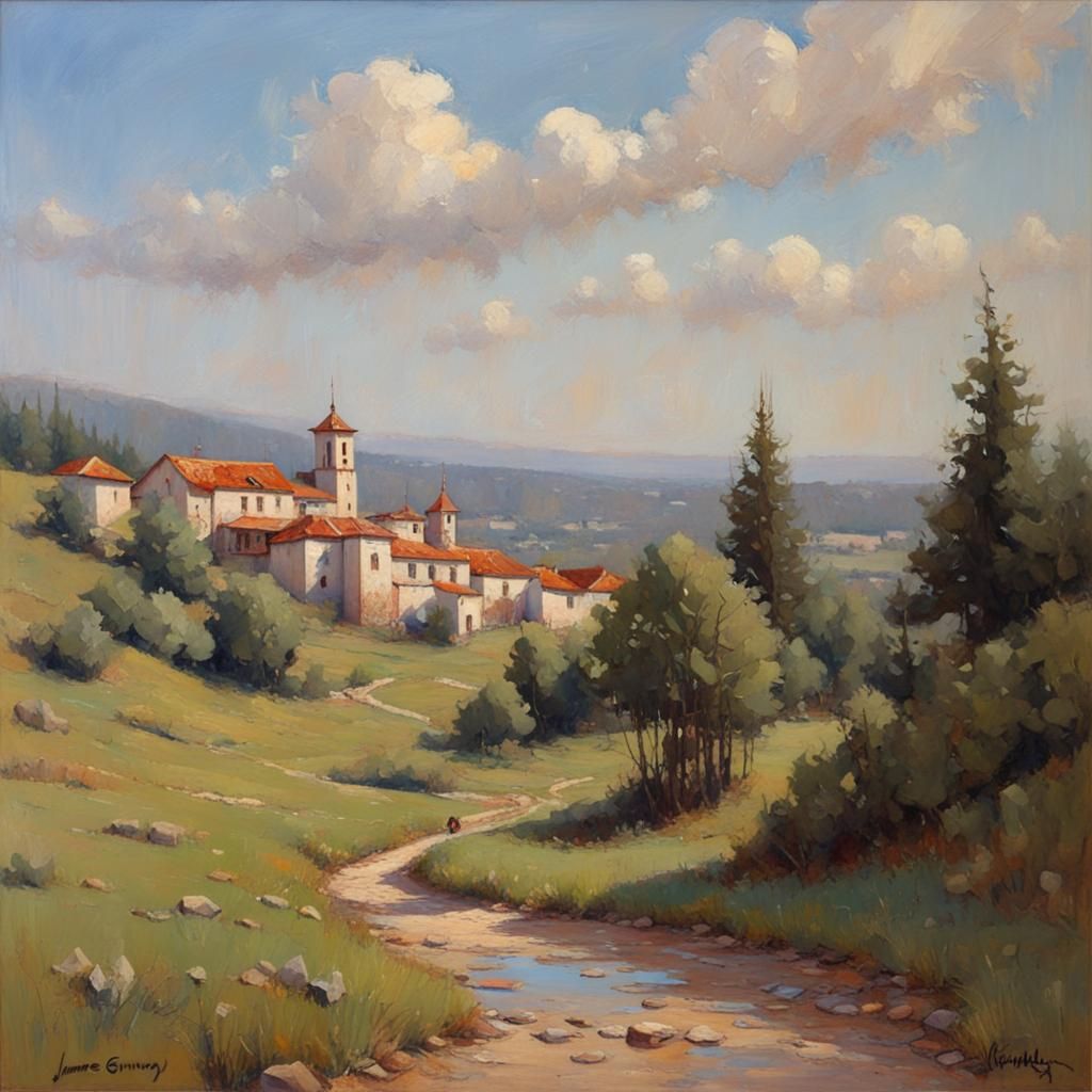 Buchach: Oil Painting in James Gurney Style