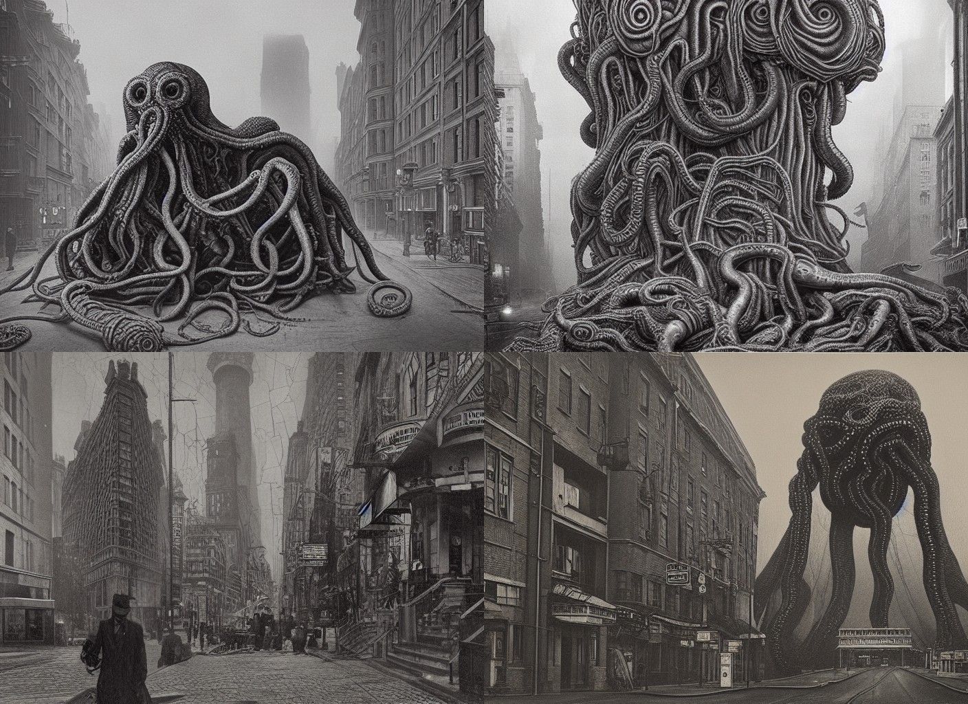 "Glad You Aren't Here!" - A Series of Lovecraftian Postcards