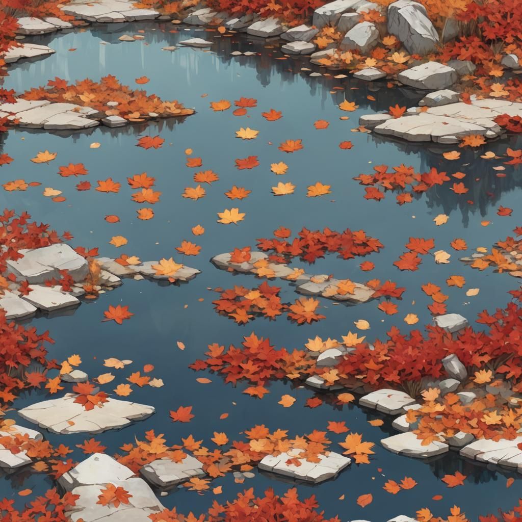 Autumn Leaves by Opal Lake: Concept Art