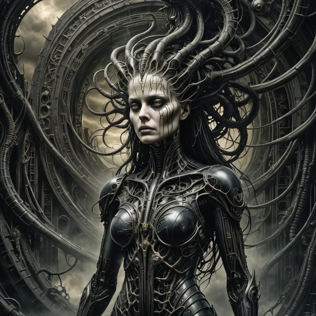 Biomechanical Surrealism: Lost Divinity in Hellraiser Style