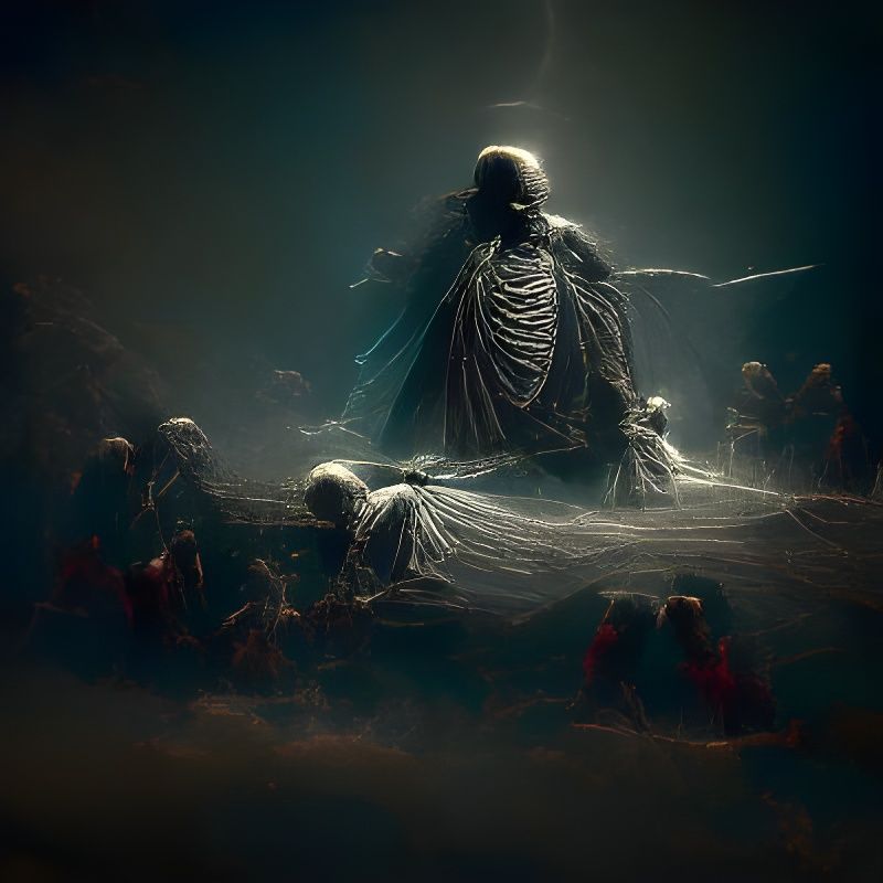 Minimalist Black and White Death Symbol